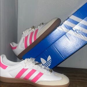 Adidas White and Pink Sneakers